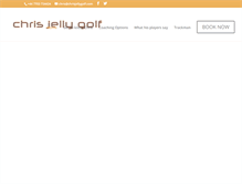 Tablet Screenshot of chrisjellygolf.com